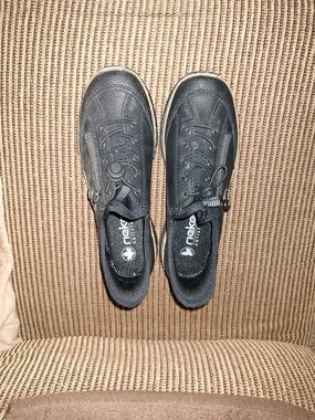 Rieker Men's Black Slip-On Casual Shoes